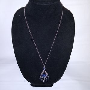 Matinee lenght 13inches Sliver tone necklace